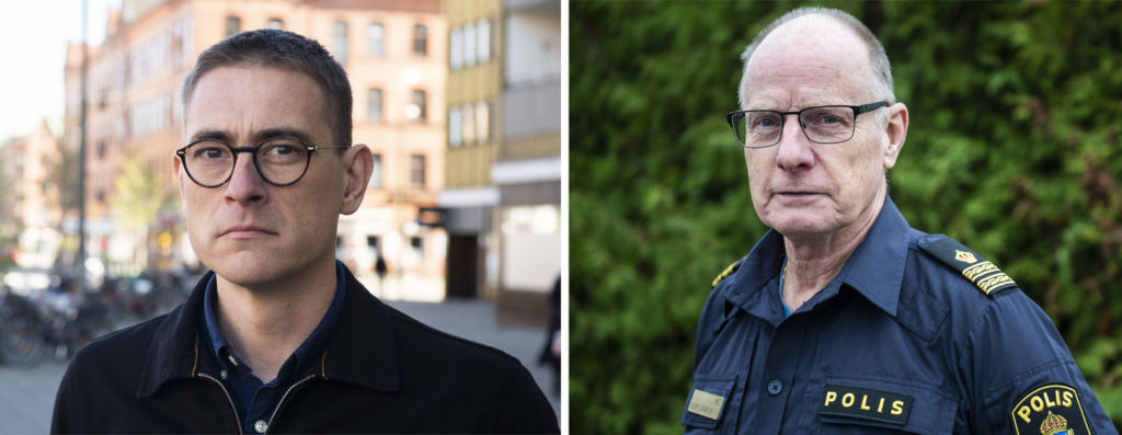 Rickard Vroland, Malmö stad, och Glen Sjögren, polisen.
