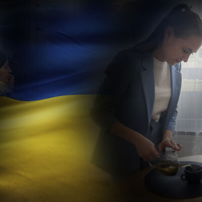 Tania och Yurii flydde kriget i Ukraina
