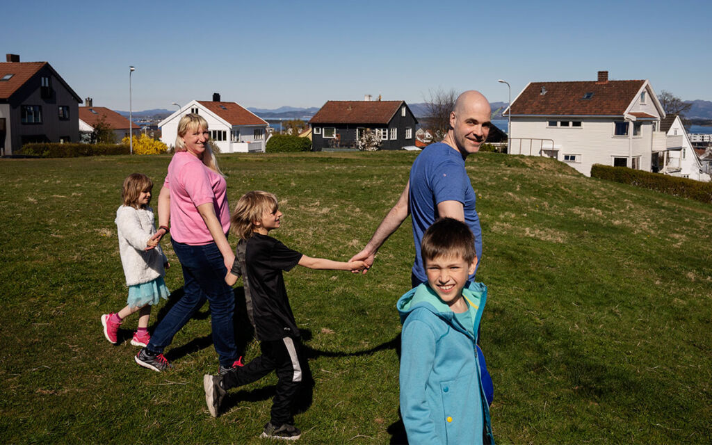 Familjen Bashyn i Stavangermiljö.